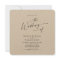 Elegant Minimalist Calligraphy Wedding