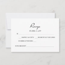 Elegant Minimalist Calligraphy White Wedding