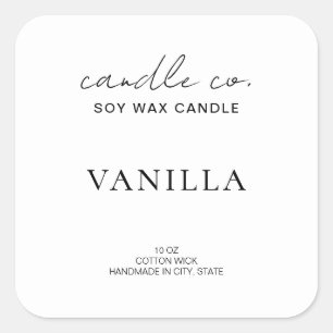 Elegant Minimalist Candle Label