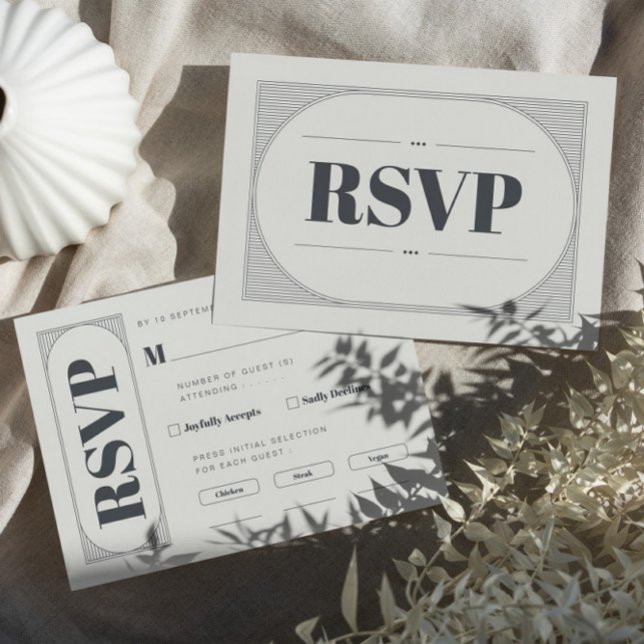 Elegant Minimalist Chic RSVP Card (Creator Uploaded)