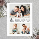 Elegant Minimalist Christmas 3 PHOTO Magnetic Card<br><div class="desc">Merry Christmas PHOTO Holiday Magnetic Card.</div>