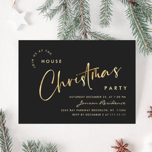 Elegant Minimalist Christmas Holiday Party Invitation (Creator Uploaded)