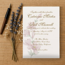 Elegant Minimalist Classic Wedding Invitation