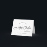 Elegant Minimalist Corporate Christmas Greeting Holiday Card<br><div class="desc">You can change the colour of all text, the background colour and pine trees at the back. You can do it in the Zazzle editor, feel free to contact me if you need details on how to do it, or if you need any other help or new item. I respond...</div>