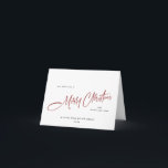 Elegant Minimalist Corporate Christmas Greeting Holiday Card<br><div class="desc">You can change the colour of all text, the background colour and pine trees at the back. You can do it in the Zazzle editor, feel free to contact me if you need details on how to do it, or if you need any other help or new item. I respond...</div>