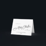 Elegant Minimalist Corporate Christmas Greeting Holiday Card<br><div class="desc">You can change the colour of all text, the background colour and pine trees at the back. You can do it in the Zazzle editor, feel free to contact me if you need details on how to do it, or if you need any other help or new item. I respond...</div>