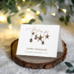 Elegant Minimalist Corporate Christmas Greeting Holiday Card<br><div class="desc">Elegant Minimalist Boho Merry Christmas Greeting Holiday Card.</div>