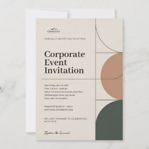 Elegant Minimalist Corporate Event Invitation