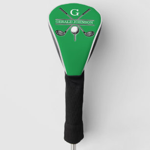 Elegant Minimalist Custom Golf Monogram Golf Head Cover