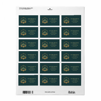 Elegant Minimalist Eid Mubarak Gift Label