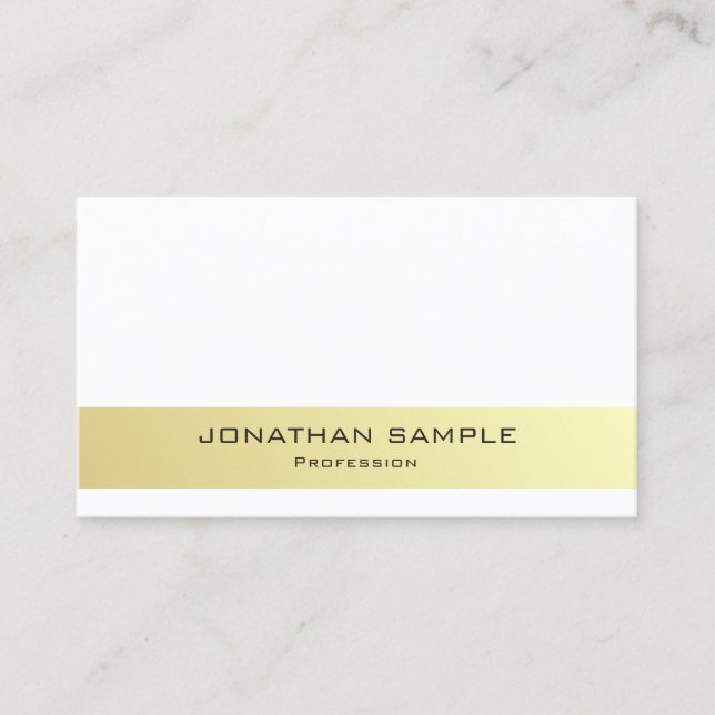 Elegant Minimalist Elite Design Luxury Plain Business Card (Front)