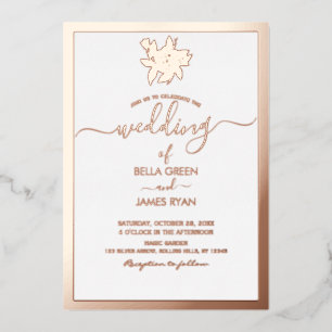 Elegant Minimalist Floral Photo Wedding 