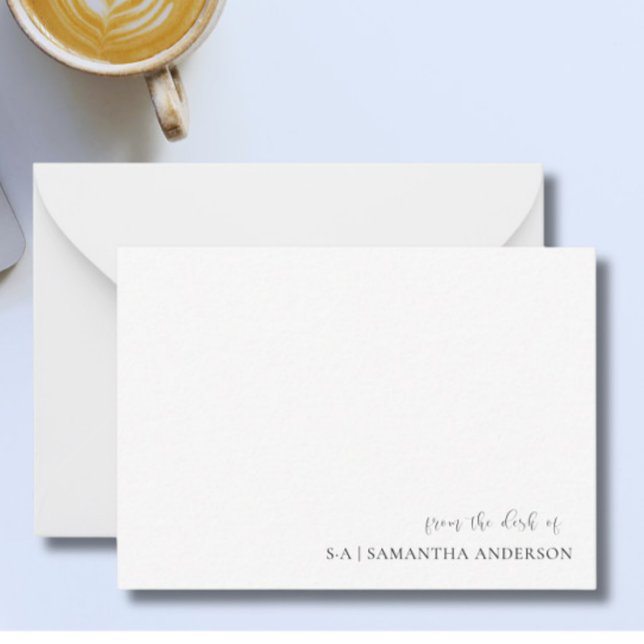 Elegant Minimalist From the desk of Note Cards (Creator Uploaded)