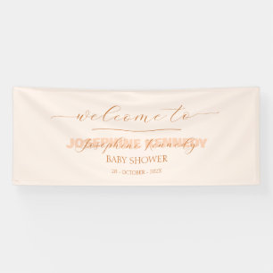 Elegant Minimalist Gender Neutral Baby Shower Banner