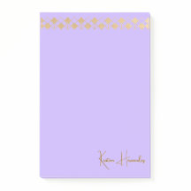 Elegant Minimalist Gold Accent Lavender