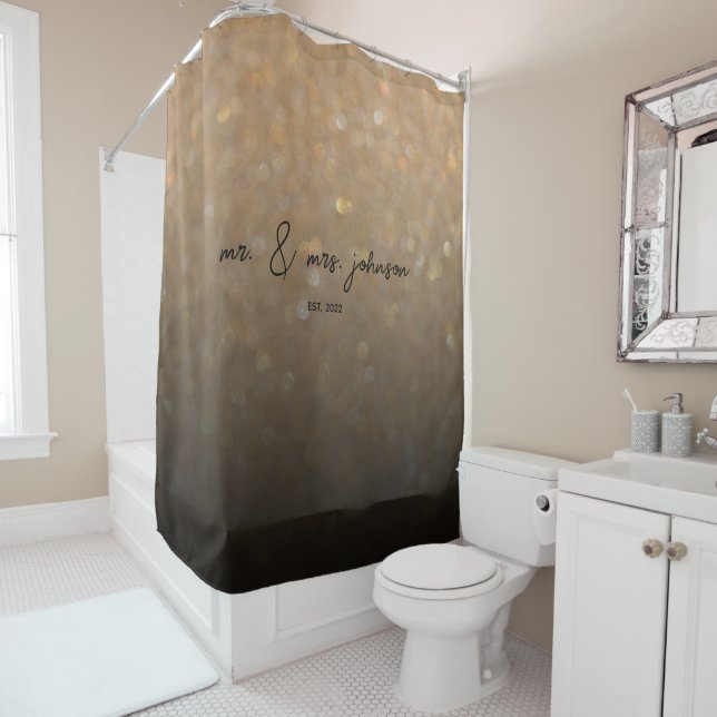Elegant Minimalist Gold Glitter Couple Wedding (In Situ)