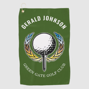 Elegant Minimalist Golf Design Towel