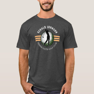 Elegant Minimalist Golfer Design T-Shirt