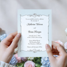 Elegant Minimalist Hand Drawn Rose Frame