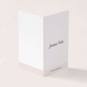 Elegant Minimalist Handwritten Script Professional Business Card