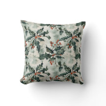 Elegant Minimalist Holly Flower Christmas