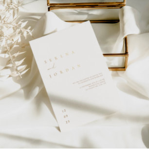 Elegant Minimalist Ivory Taupe Wedding