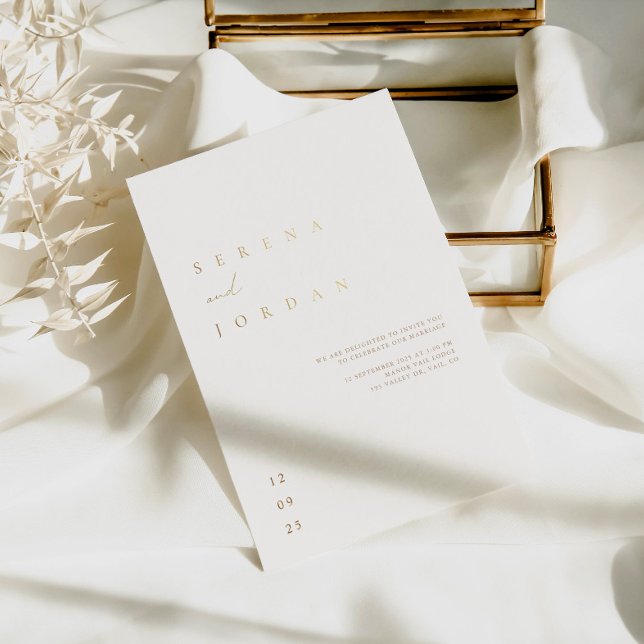 Elegant Minimalist Ivory Taupe Wedding (Creator Uploaded)