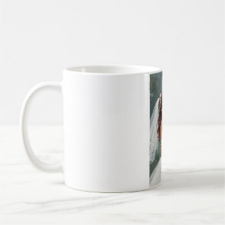 Elegant Minimalist Just Married Couple Art Coffee  Mug