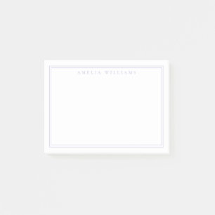 Elegant Minimalist Lavender Monogram Post-it Notes