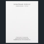 Elegant Minimalist Letterhead Black And White<br><div class="desc">Your Custom Text Modern Simple Template Elegant Black & White Minimalist Letterhead.</div>