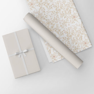 Elegant Minimalist Light Cream Beige Solid Colour Wrapping Paper
