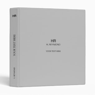 elegant minimalist light-grey binder