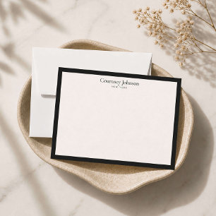 Elegant Minimalist Luxury Boutique Black/Ivory Card