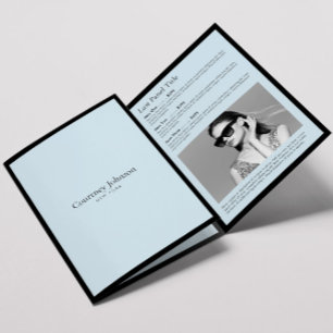 Elegant Minimalist Luxury Boutique Blue Brochure