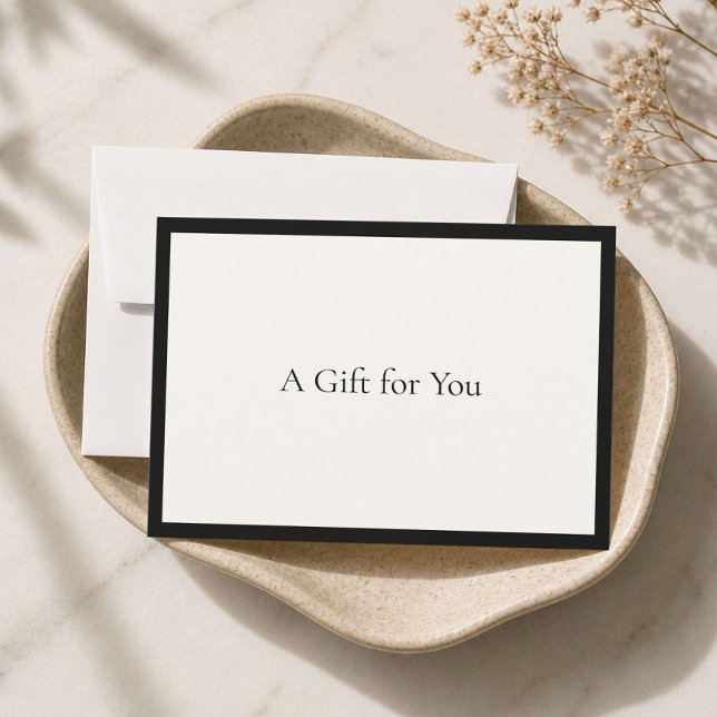 Elegant Minimalist Luxury Boutique Ivory Gift Card (Creator Uploaded)