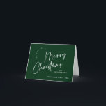 Elegant Minimalist Merry Christmas Greeting Holiday Card<br><div class="desc">Feel free to contact me if you need any help or new item. I respond soon.</div>