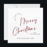 Elegant Minimalist Merry Christmas Greeting Holiday Card<br><div class="desc">Feel free to contact me if you need any help or new item. I respond soon.</div>