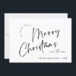 Elegant Minimalist Merry Christmas Greeting Holiday Card<br><div class="desc">Feel free to contact me if you need any help or new item. I respond soon.</div>