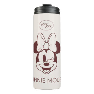 Elegant Minimalist Minnie Mouse Graphic Thermal Tumbler