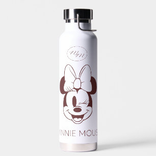 Elegant Minimalist Minnie Mouse Graphic Water Bottle