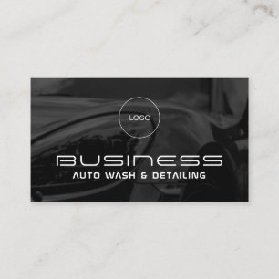 Elegant minimalist modern automotive  business car business card
