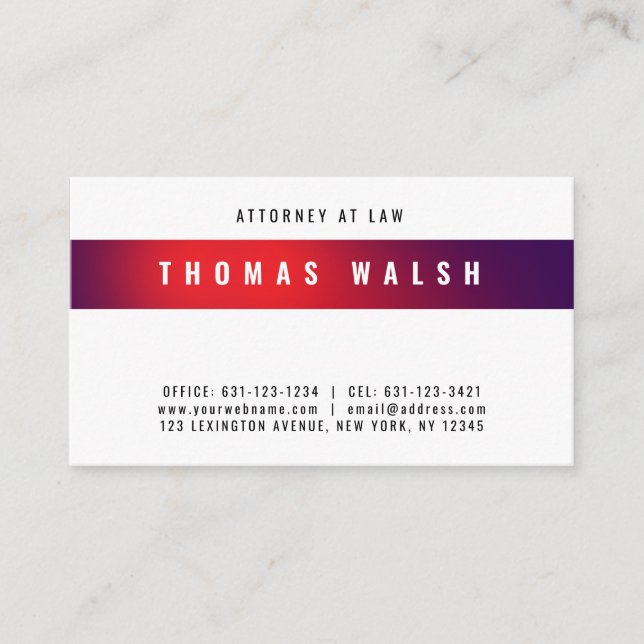Elegant Minimalist Modern Business Card Design (Front)
