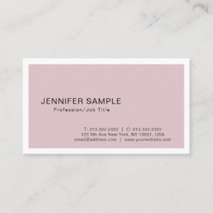 Elegant Minimalist Modern Design Trendy Plain Business Card