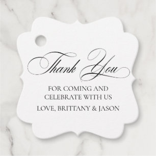 Elegant Minimalist modern Favour Tags