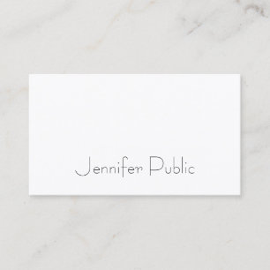 Elegant Minimalist Modern Plain Professional Business Card