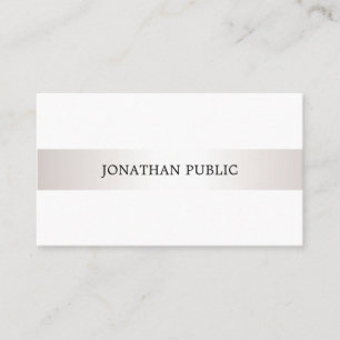 Elegant Minimalist Modern Plain Professional Luxe Business Card