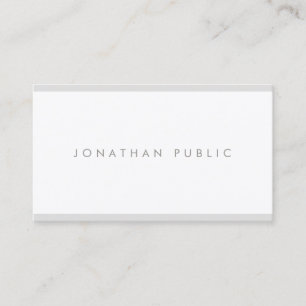 Elegant Minimalist Modern Plain Smart Cool Luxury Business Card