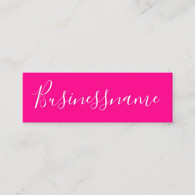 Elegant minimalist modern trendy pink loyalty card (Front)