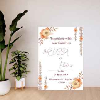 Elegant Minimalist Modern Wedding Invitation