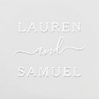 Elegant Minimalist Personalized Wedding Monogram